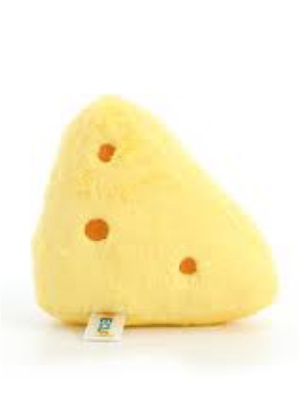 Brand new small Yellow Cheese Wedge Plush Pillow dog toy